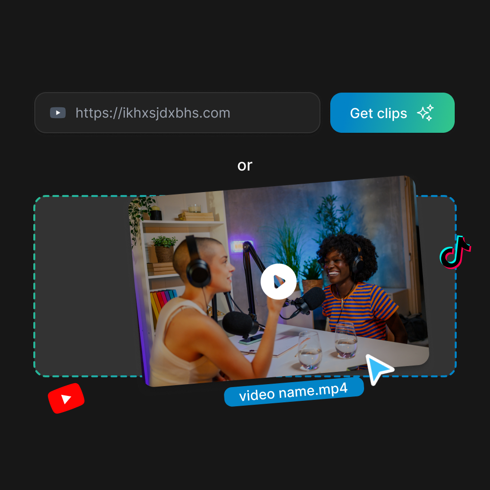 Paste a link or upload your video